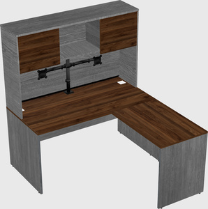 L-shaped office desk
