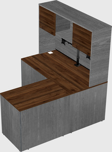 L-shaped office desk