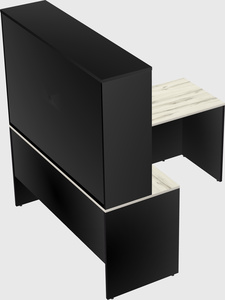 L-shaped office desk