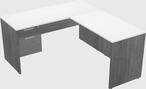 L-shaped office desk