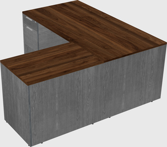 L-shaped office desk