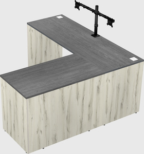 L-shaped office desk