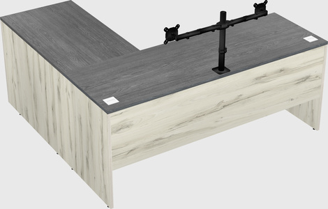 L-shaped office desk