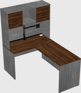 L-shaped office desk