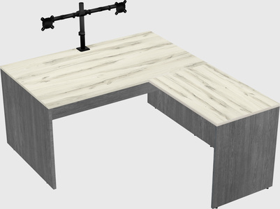 L-shaped office desk