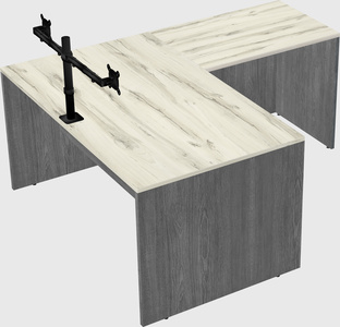 L-shaped office desk