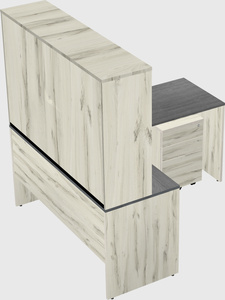 L-shaped office desk