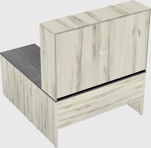L-shaped office desk