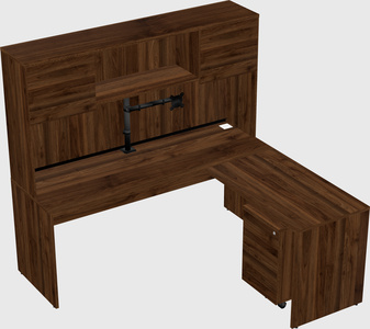 L-shaped office desk