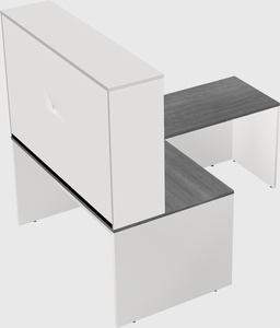 L-shaped office desk