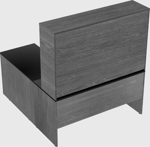 L-shaped office desk