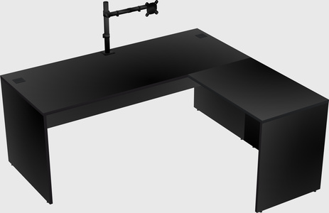 L-shaped office desk