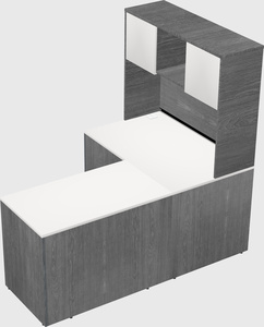 L-shaped office desk