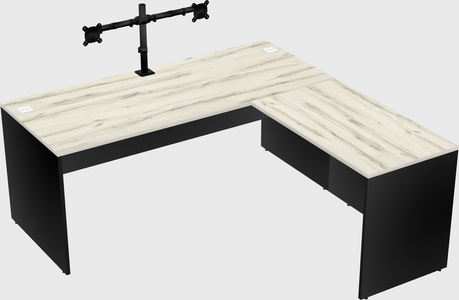 L-shaped office desk