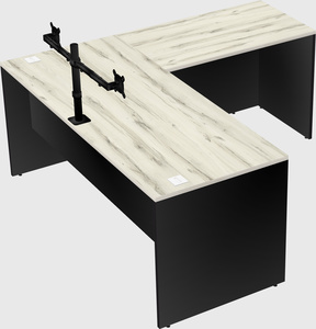L-shaped office desk