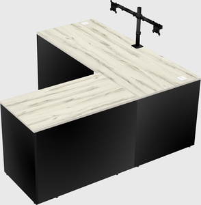L-shaped office desk
