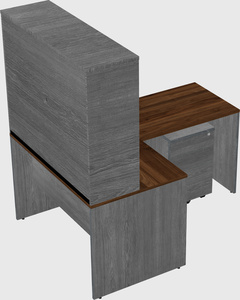 L-shaped office desk