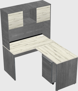 L-shaped office desk