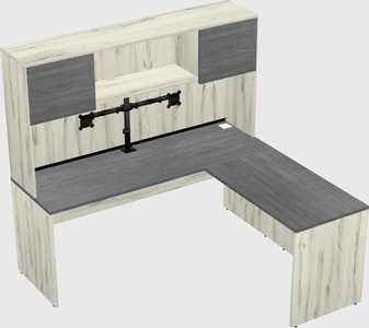 L-shaped office desk
