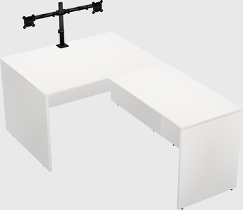 L-shaped office desk