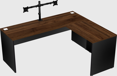 L-shaped office desk