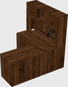 L-shaped office desk