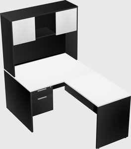 L-shaped office desk