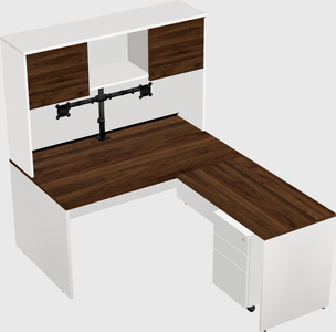 L-shaped office desk