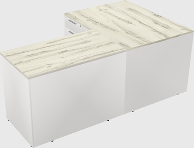 L-shaped office desk