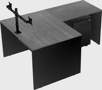 L-shaped office desk