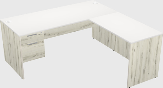 L-shaped office desk