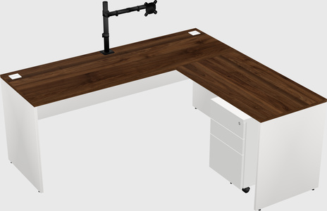 L-shaped office desk