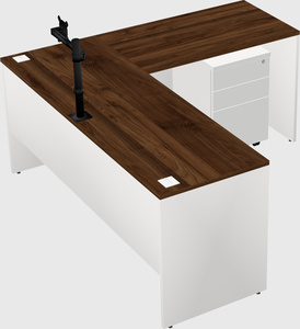 L-shaped office desk