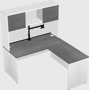 L-shaped office desk