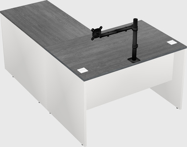 L-shaped office desk