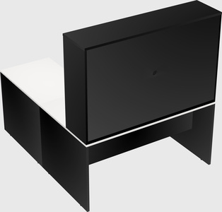 L-shaped office desk