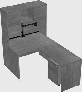 L-shaped office desk