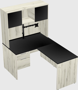 L-shaped office desk