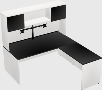 L-shaped office desk