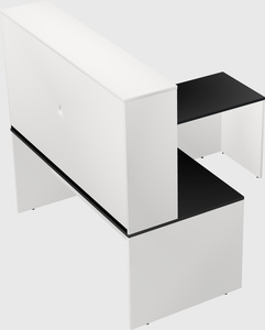 L-shaped office desk