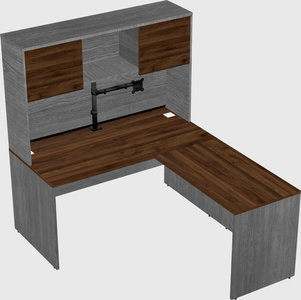 L-shaped office desk