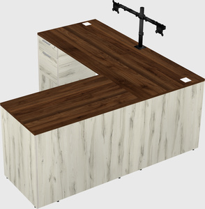 L-shaped office desk
