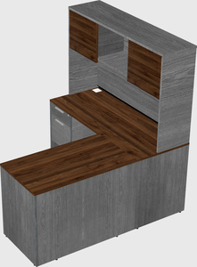 L-shaped office desk