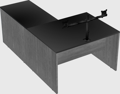 L-shaped office desk