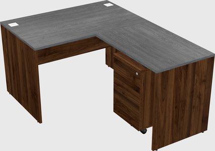 L-shaped office desk