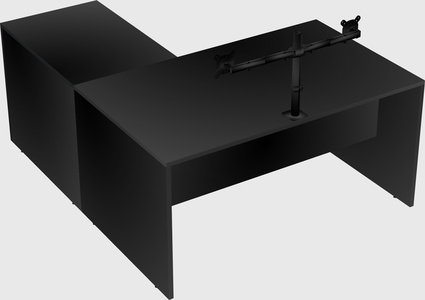 L-shaped office desk