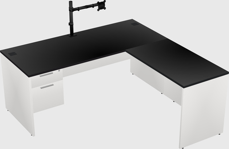 L-shaped office desk