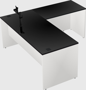 L-shaped office desk