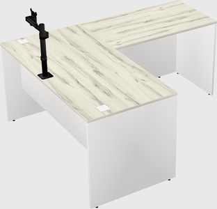 L-shaped office desk
