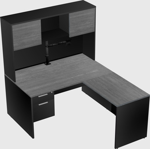 L-shaped office desk